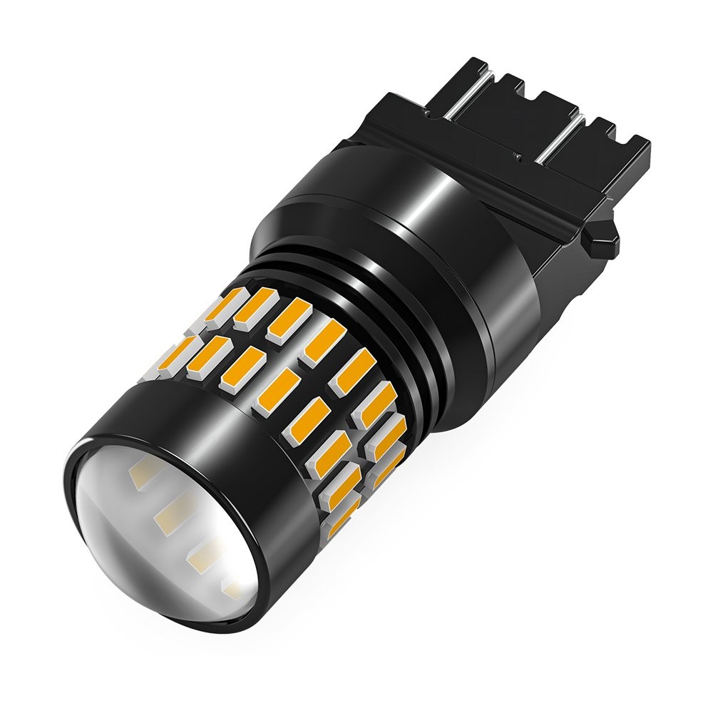 Error Free 3157 LED Front Turn Signal Parking DRL Amber Yellow Light Bulbs Kit M