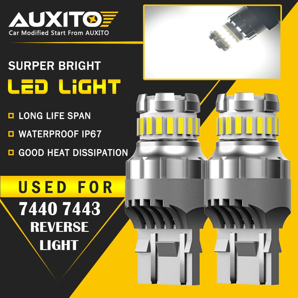 AUXITO 6500K 7443 7440 High Power Turn Signal Backup Reverse LED Light Bulb USA