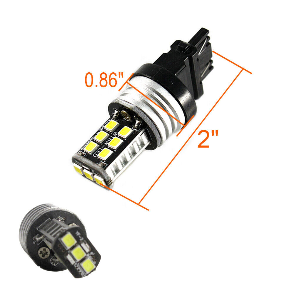2x 3157 LED 6000K White Daytime Running Light DRL Bulbs For Toyota Tundra Tacoma