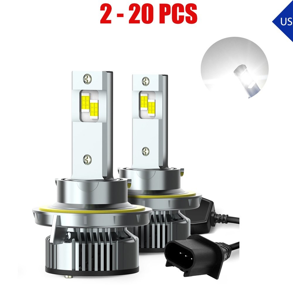 2-20X AUXITO 9008 H13 LED Headlight Bulb Hi Low Beam 6500K White Lamp Canbus Y19