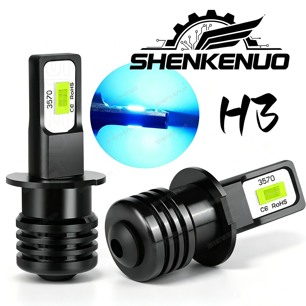 For 1990-1998 Chevy C1500 C2500 – 2PCS 8000K H3 LED Fog Light Bulbs CSP Chip New