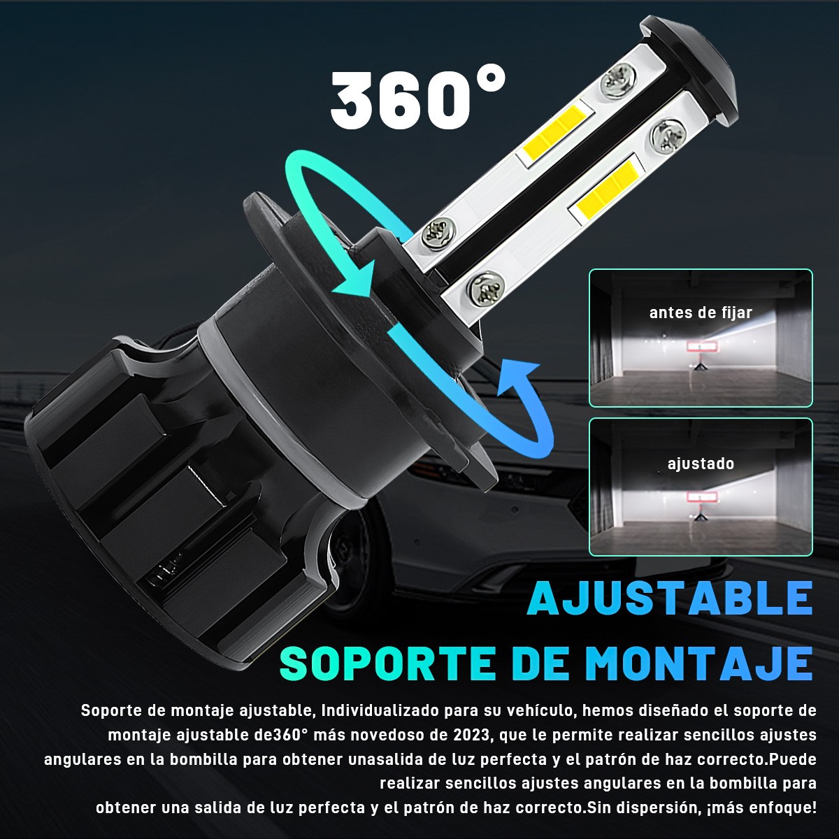 H7 LED Headlight Bulb Kit High or Low Beam 6500K Super White 40000LM Lights US