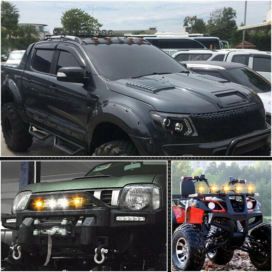 Pickup/Wagon Work Driving Light White ＆ Yellow Aluminum Housing Waterproof