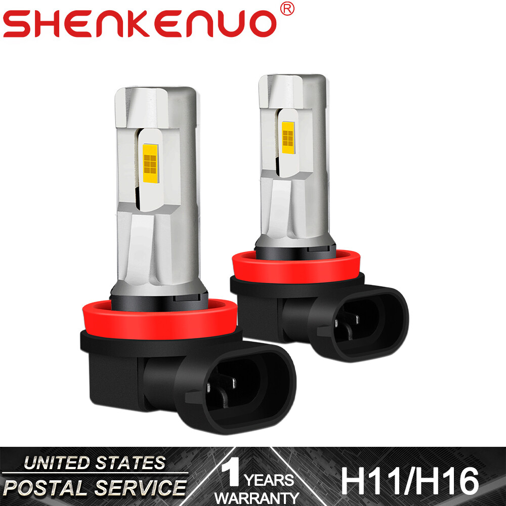 LED Headlight Conversion Kit H11 H8 6000K White H9 Fog Light Bulbs Bright Lamps
