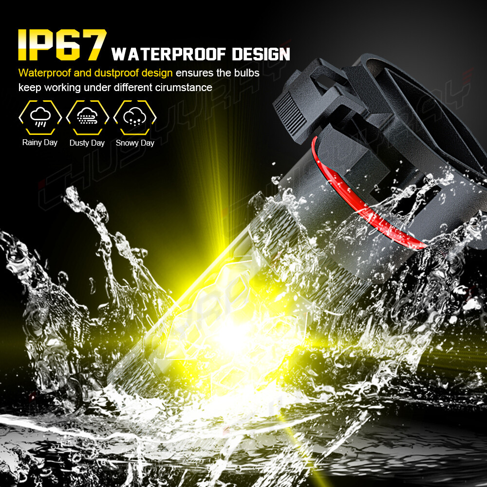5202 5201 2504 H16 LED Fog Light Bulbs 4500K Gold yellow 16000LM High Power Pair