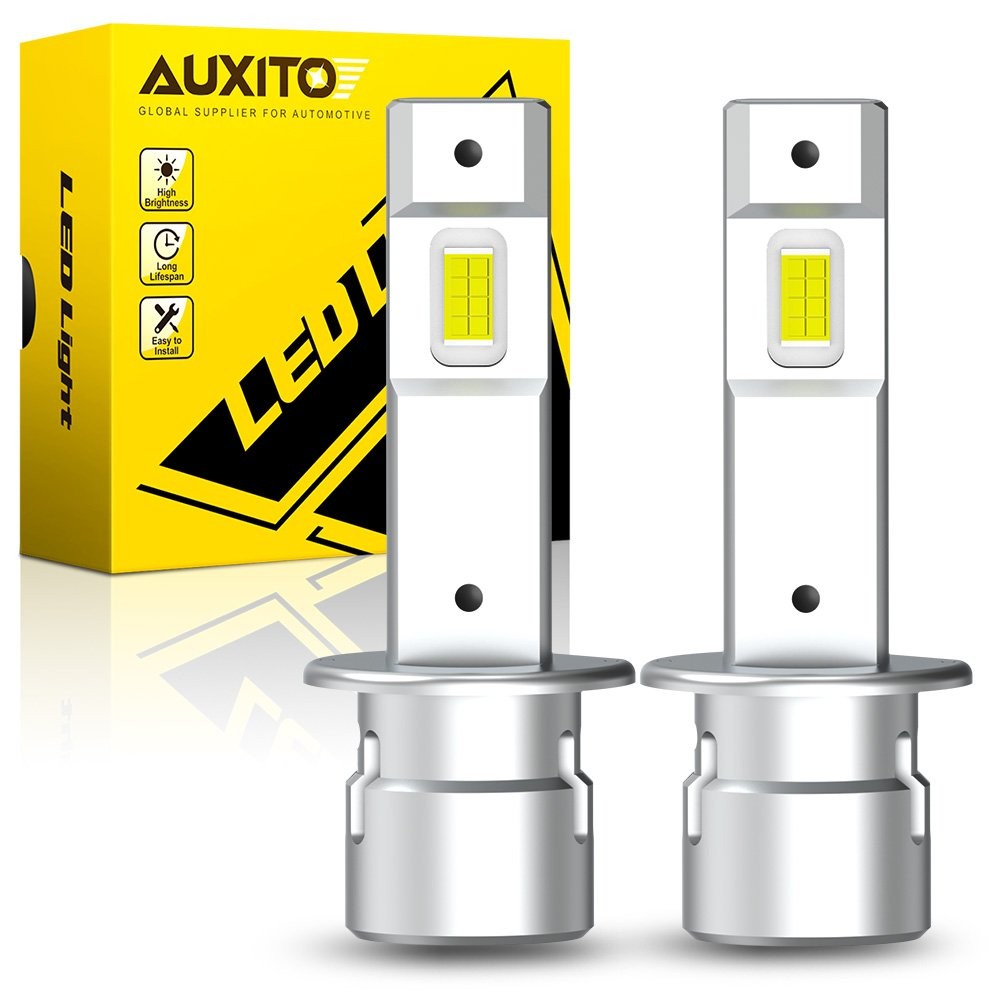 AUXITO LED Headlight Bulb High Low Beam Fog H1 H7 6500K CANBUS Error Free Y