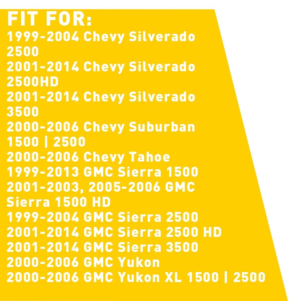 For Chevy GMC Silverado Sierra 1500 2500 LED Plate License Light Red DRL Tube 2x