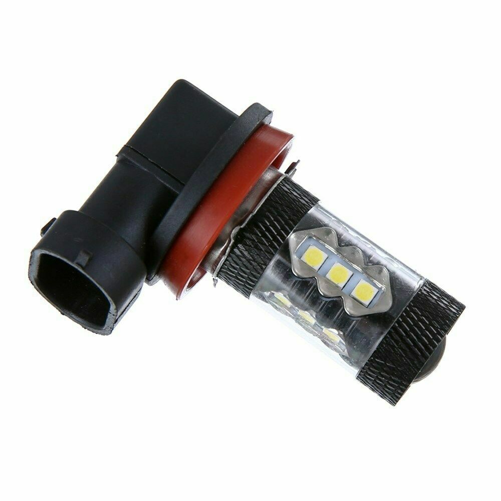 2X H8 H11 COB LED 6000k Super White High Power 160W Fog Light Bulbs Lamp Set