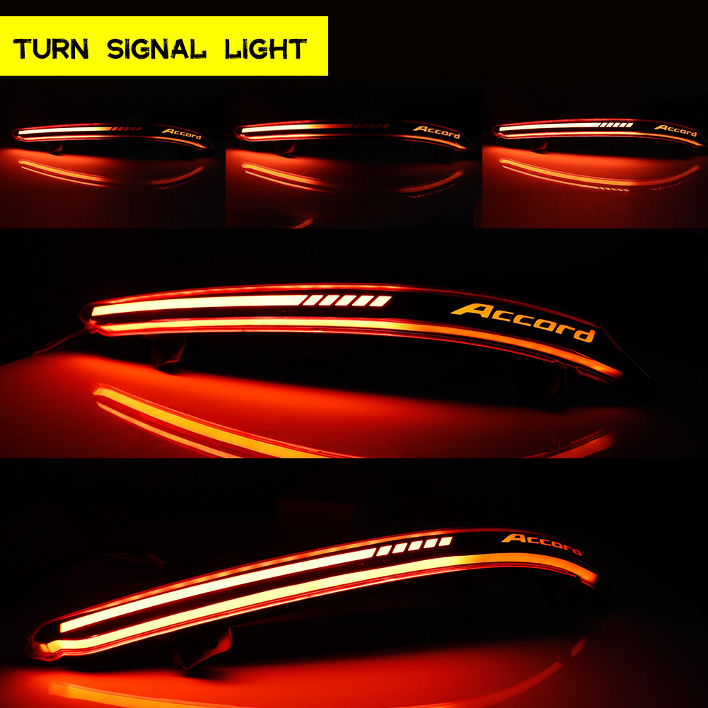 LED Reflector Tail Light for Honda Accord 2018 2019-2022 Rear Bumper Lamp Red