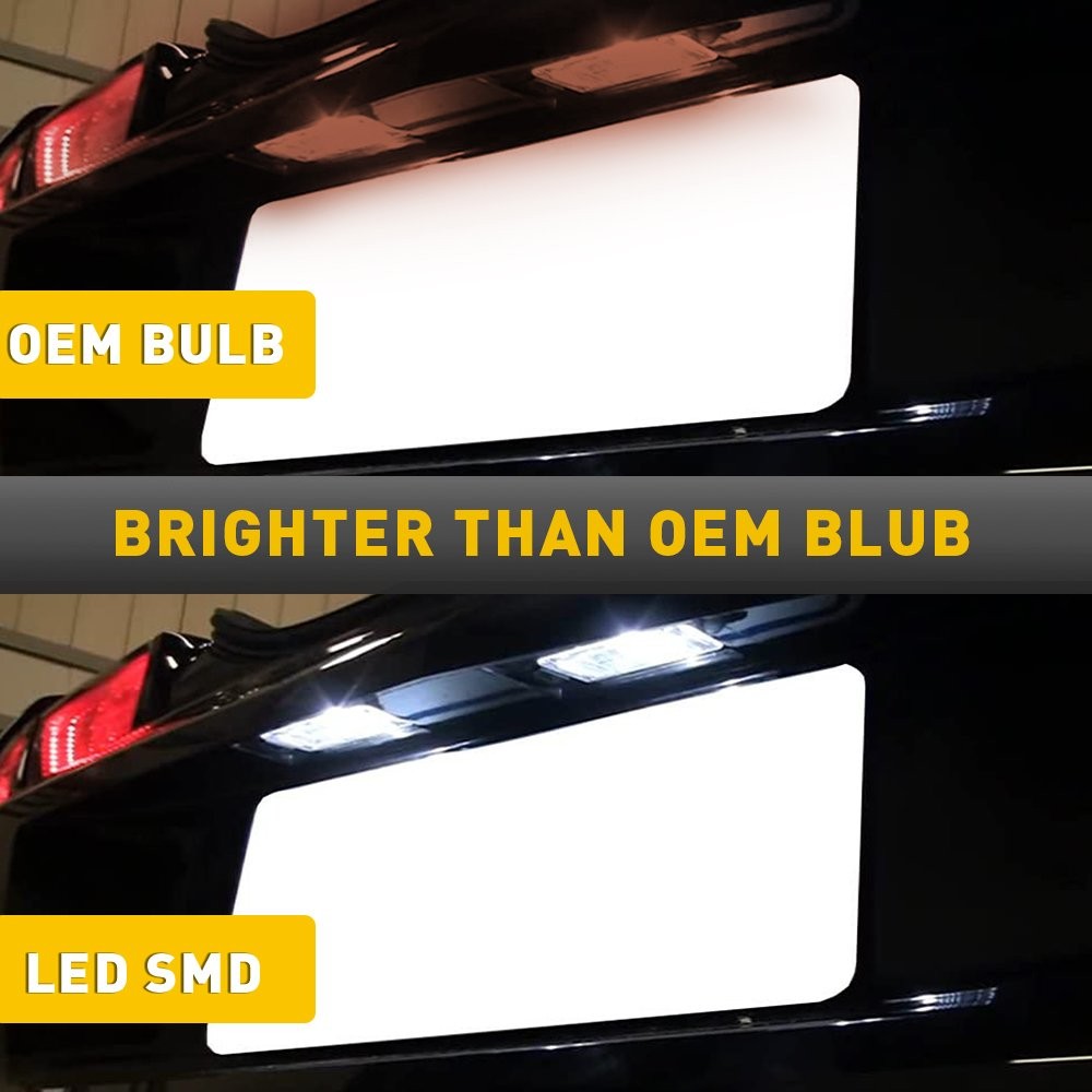 Fit Cadillac Chevrolet Buick GMC Acadia GMC Terrain LED License Plate Light 2Pcs