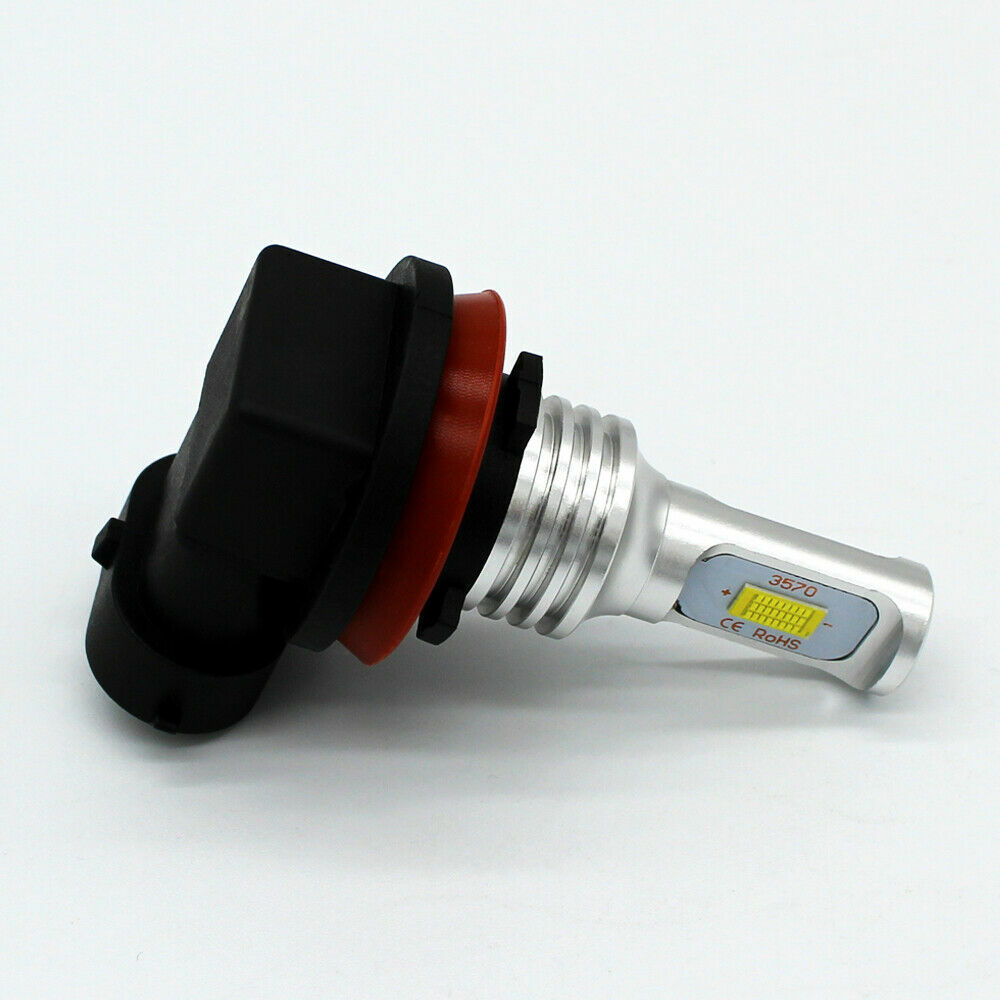Pair H11 H8 LED Headlight Kits 80W 8000lm FOG Light Bulb 6000K Driving DRL Lamp