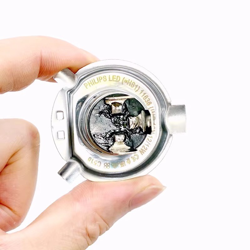 Philips HS1 LED Motorcycle Headlight Bulb 6500K White 12V PX43t 11636UMRX1