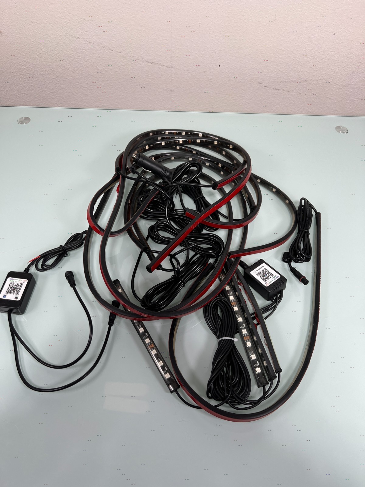RGB LED lighting kit for automobile Untested No Power source.