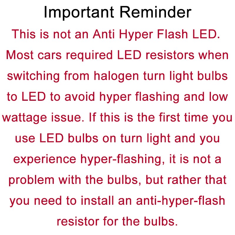 2PCS Golden Yellow 7440 7440A 992 Car Truck LED Turn Signal Light Bulbs W21W T20