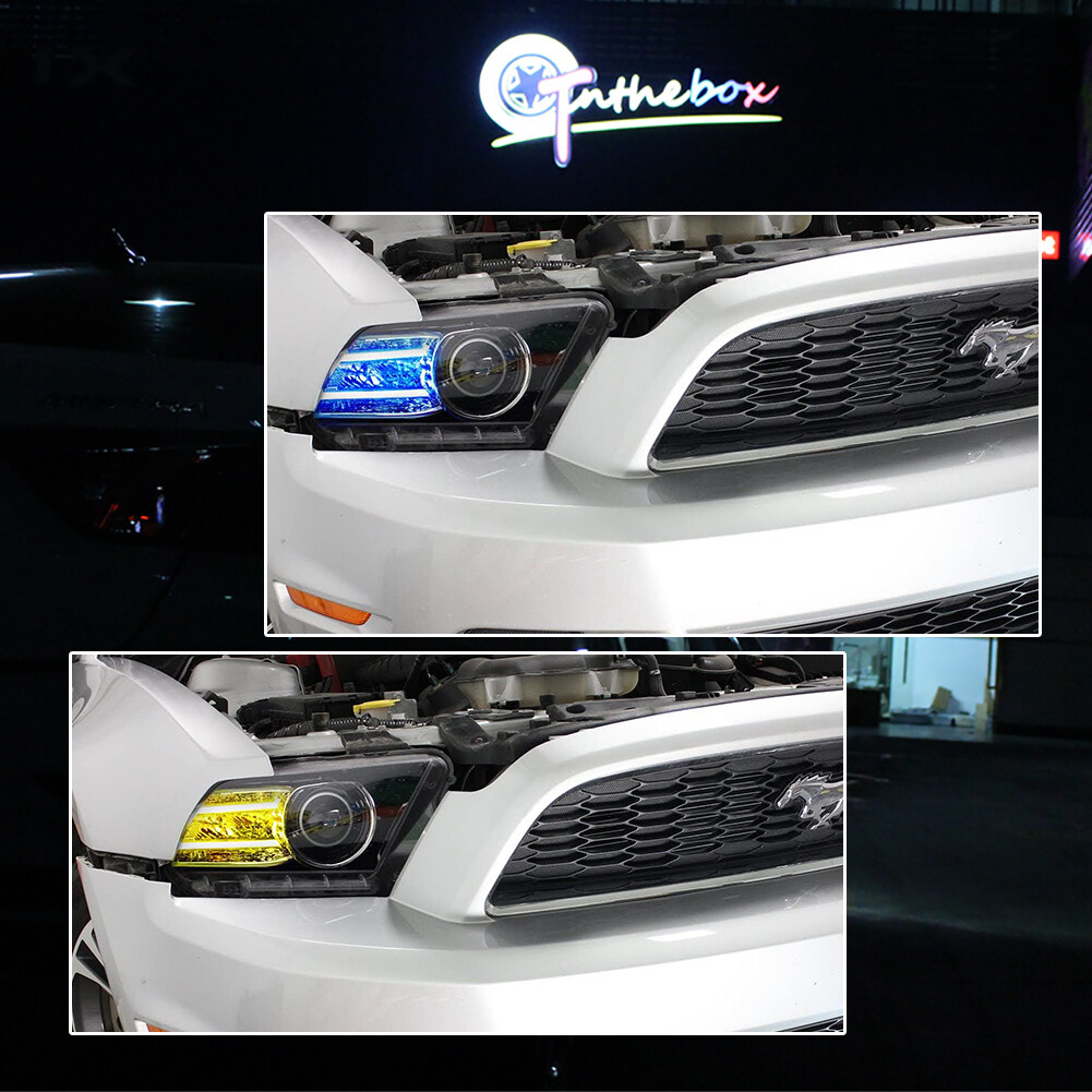 Remote Control RGBW Multicolor LED DRL Board Lighting Kit For 13-14 Ford Mustang