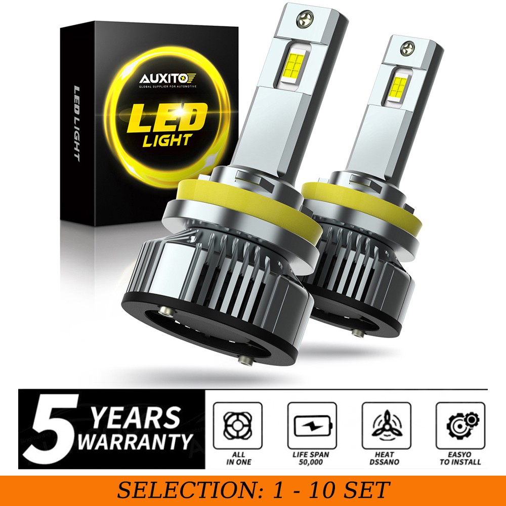 AUXITO H11 LED Headlight Ultra Bright Bulb 30000LM High/Low Beam Light 2-20X Y19