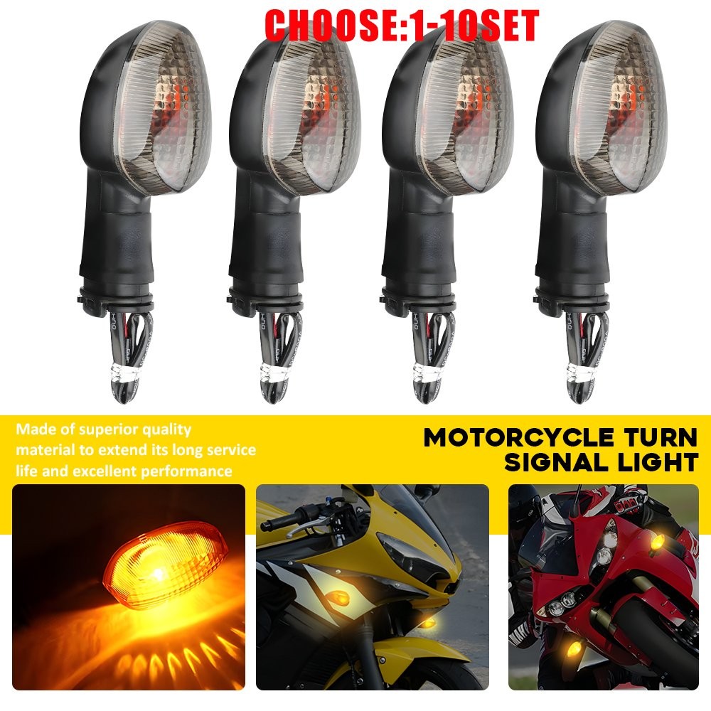 Front+Rear Turn Signal For Yamaha YZF R1 2002-2014 /R6 2003-2016 Indicator 4-20X