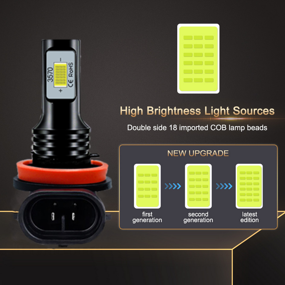 For Buick Allure 2005-2009 CSP LED Headlight High Low Beam Bulbs IP68 Waterproof
