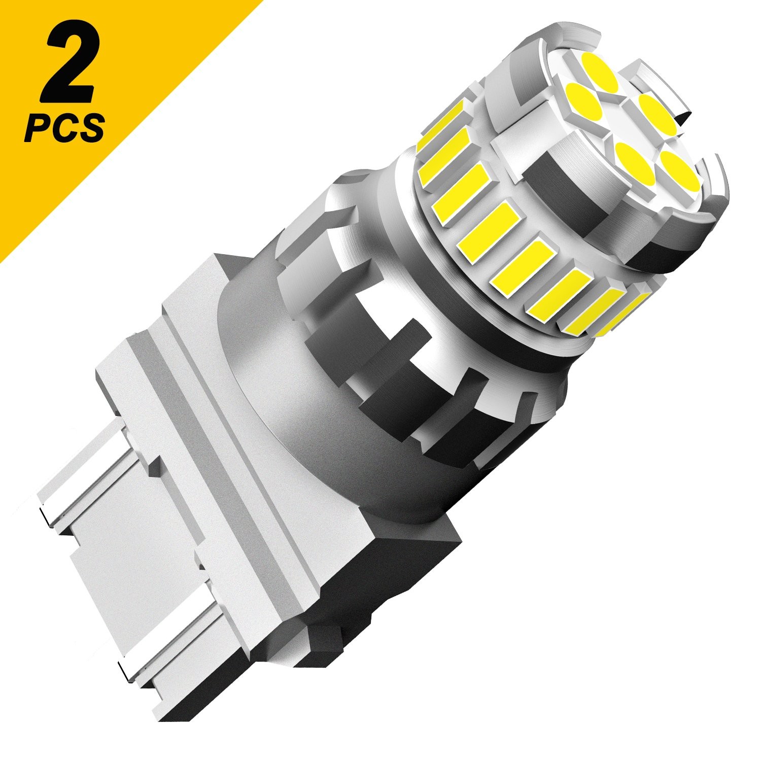 AUXITO 3157 3156 LED Reverse Backup Light 6000K White 2400LM Bulbs Super Bright