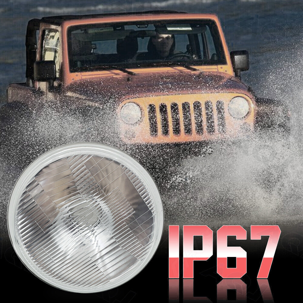 Newest Pair 7inch Led Round Headlight High-Low Beam for Peterbilt 379 359 Trucks