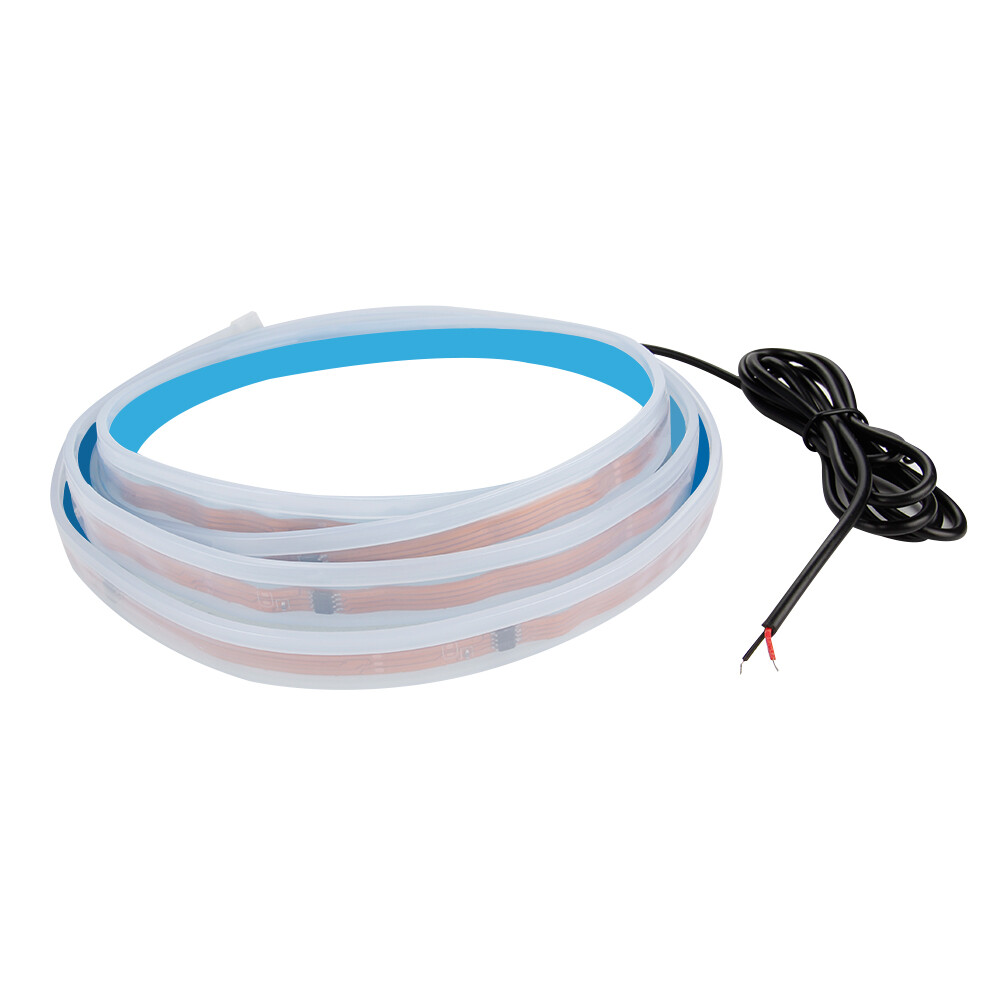Flowing Car LED DRL Hood Light Strip Engine Cover Daytime Running Light 180CM