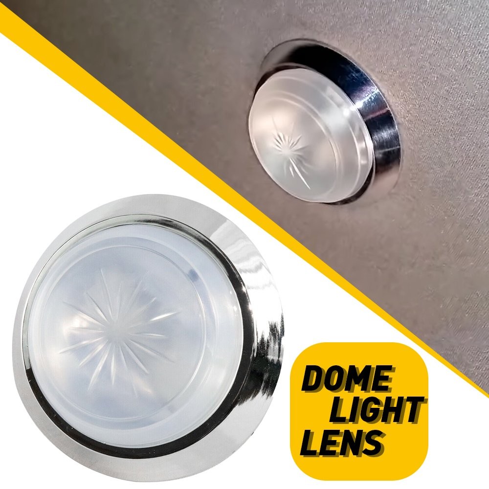 Dome Light Cover For For Many GM vehicles 1970-1981 OT001000A Chrome Housing EH