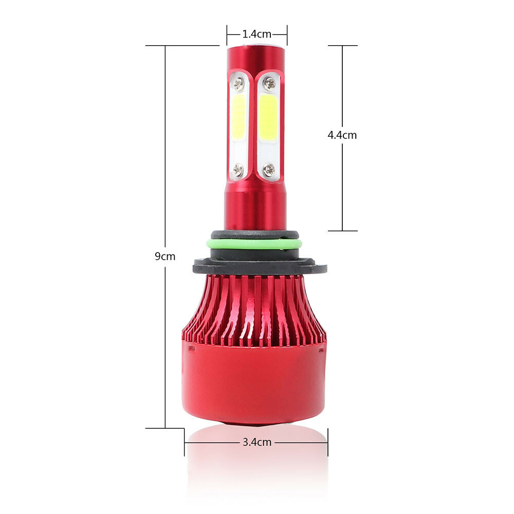 4x 9005+9006 Combo 160W 16000LM LED Headlight Kit High & Low Beam Light Bulbs
