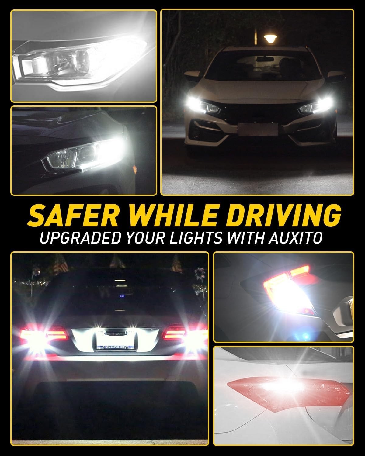 Versatile 7443 LED Bulb Fits Multiple Socket Types for Various Vehicle Models