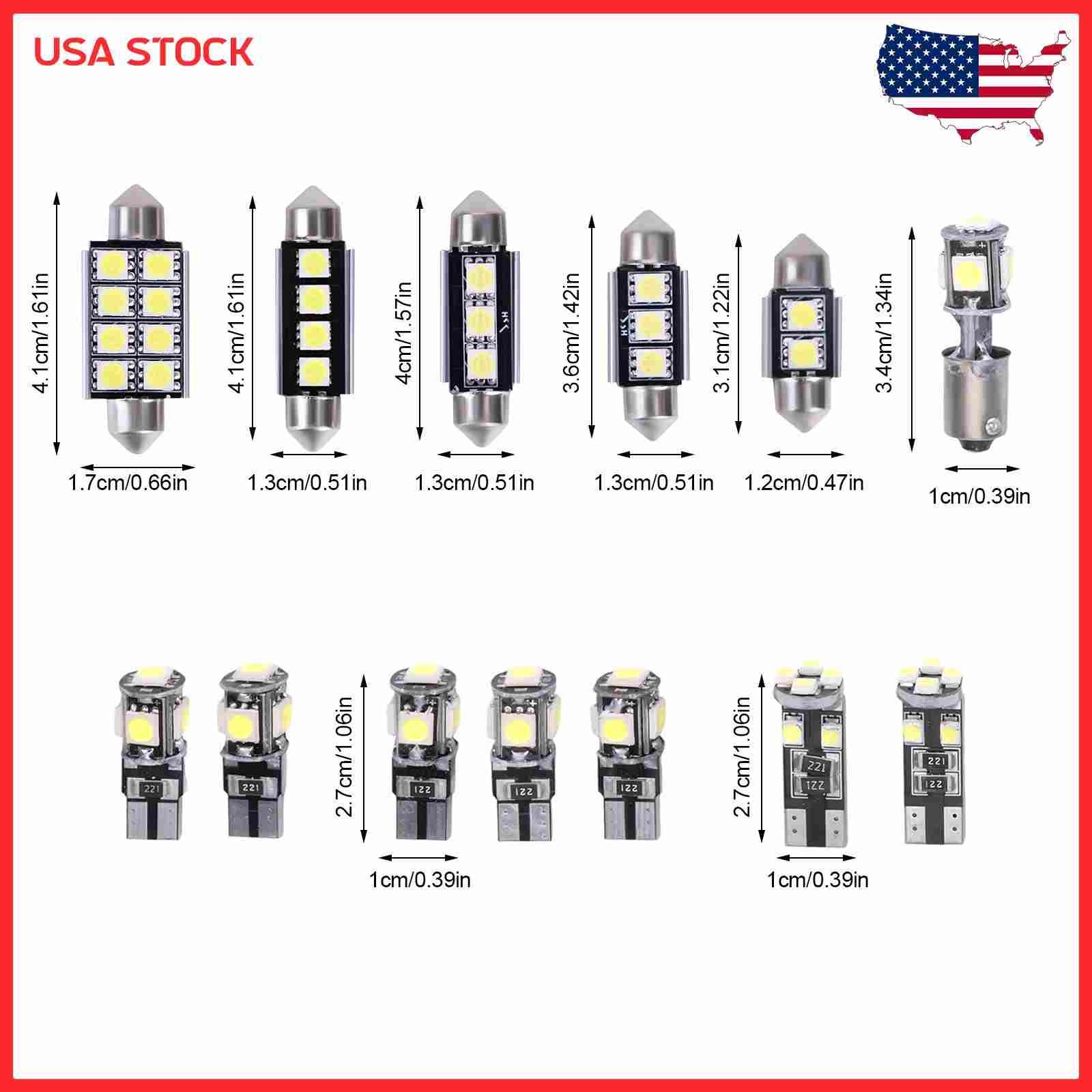 New 23 left right Car Side Marker Lights For 23Pcs LED Car Light Bulb Kit Set