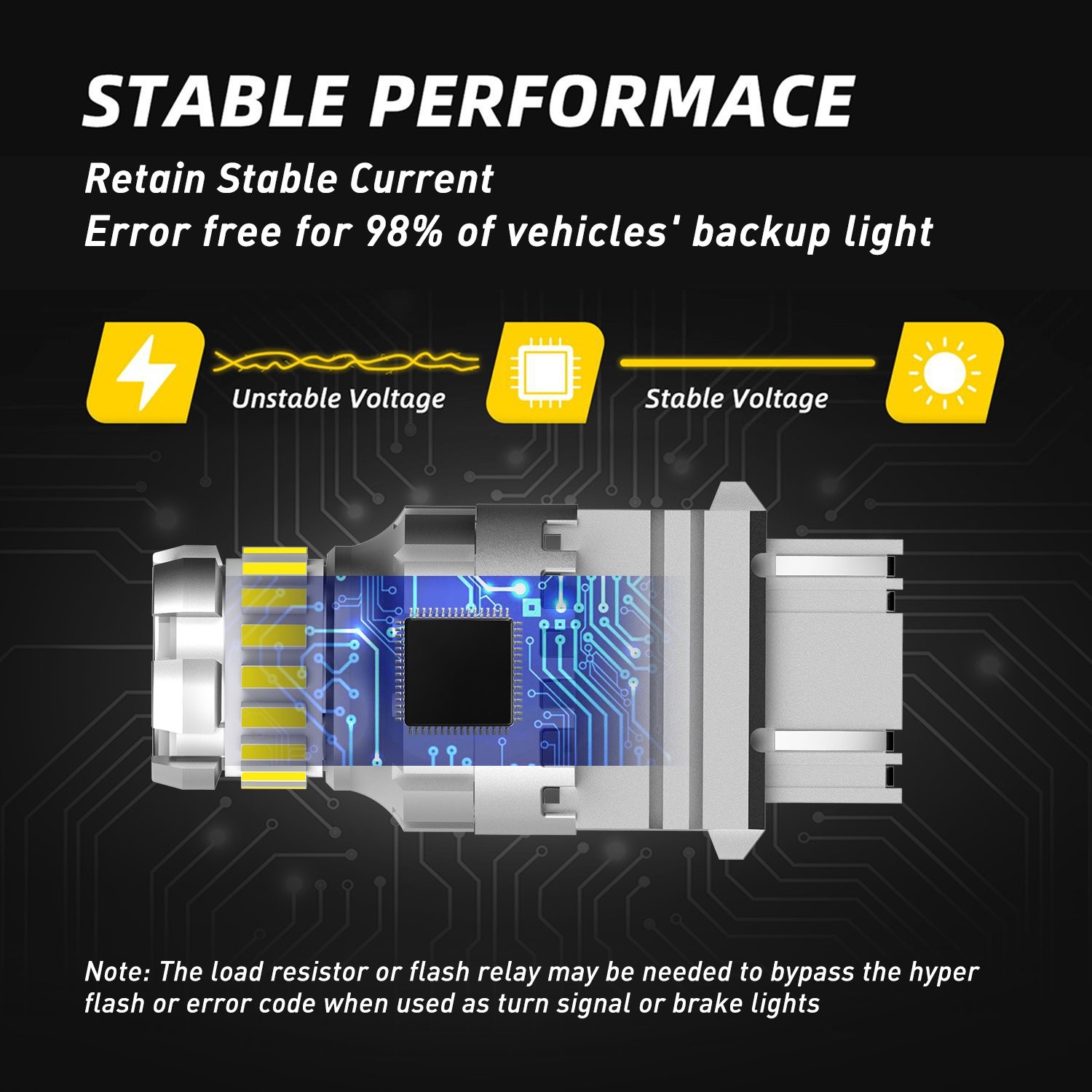 2F Series 3157 LED Bulbs Error Free CANBUS Anti Hyper Flash Bright White 2-10X