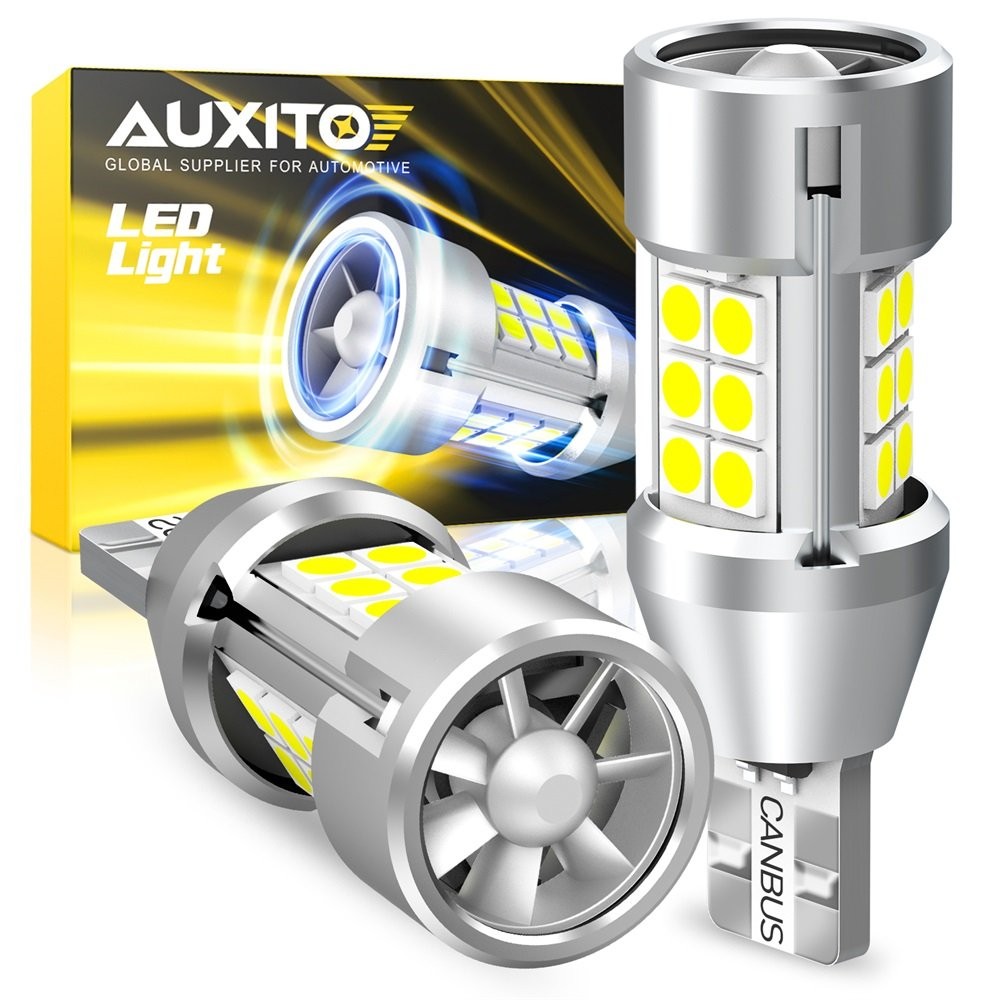 AUXITO CANBUS White T15 912 921 W16W SMD 18LED Reverse Backup Light 2PCS 3400LM