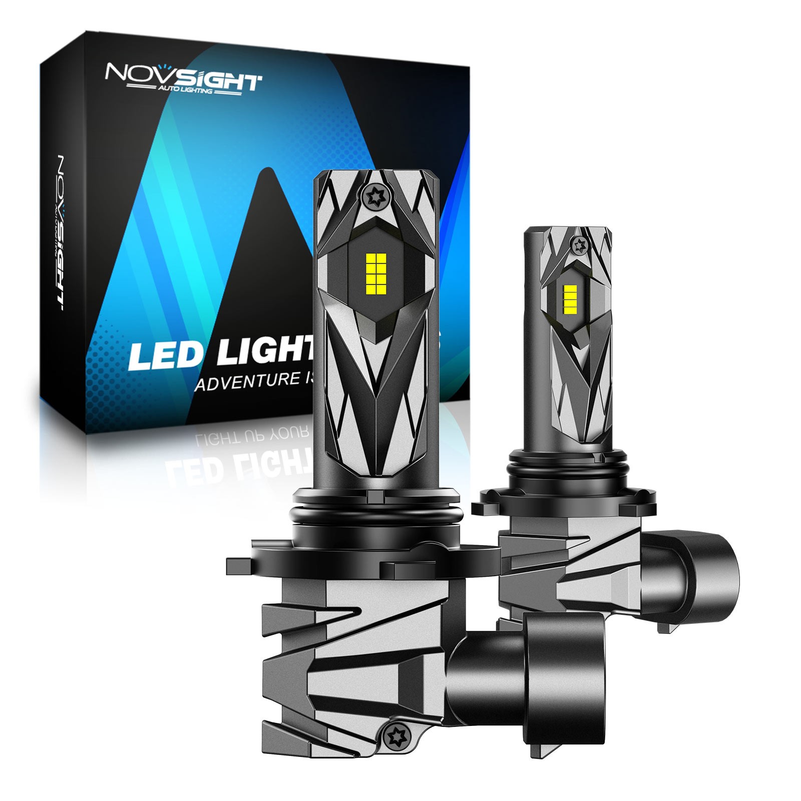 9005 LED Headlight High/Low Beam Super Bright Bulbs 6500K 60000LM White 2x HB3