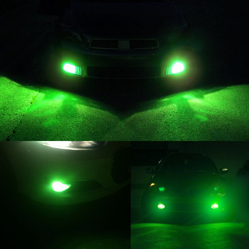 2pcs Bright Green H11 H8 Car Truck Pickup Driving Fog Lights 92-SMD LED Bulbs