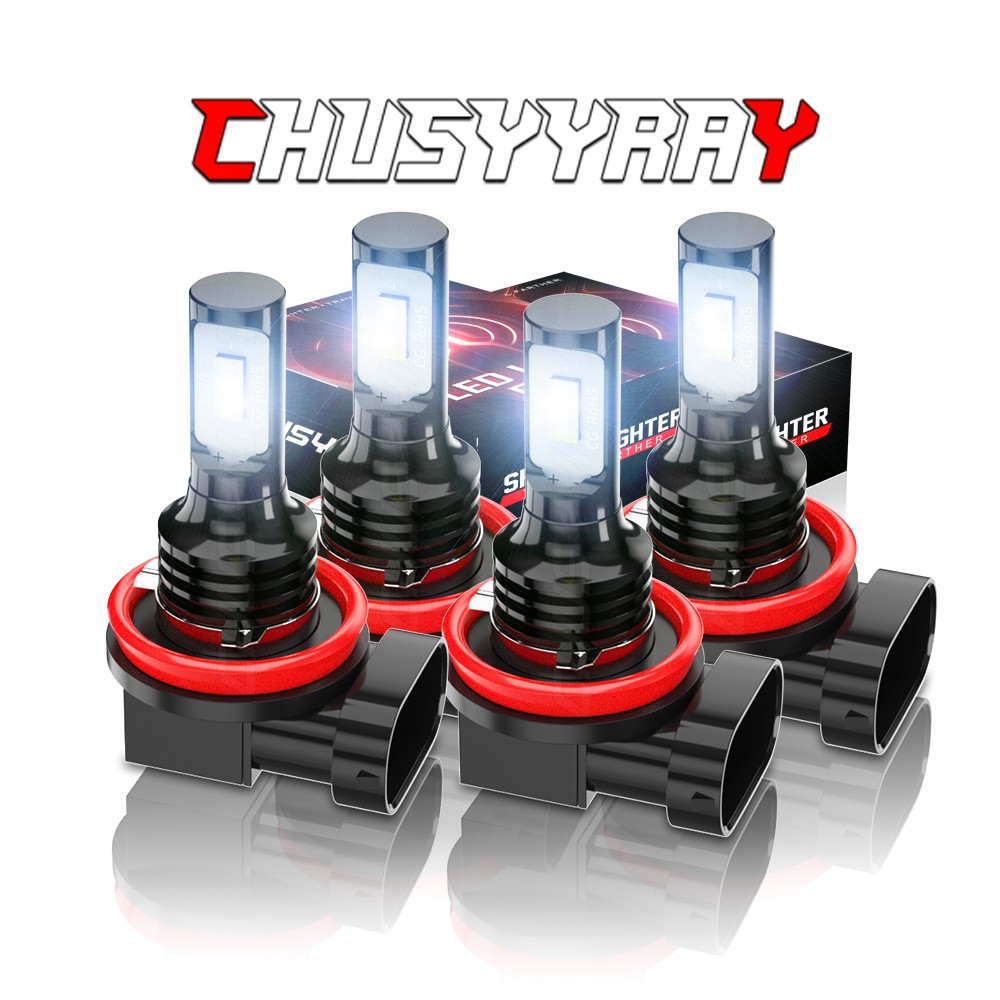 H11 H9 LED Headlight Super Bright Bulbs Kit 8000K White 330000LM High/Low Beam