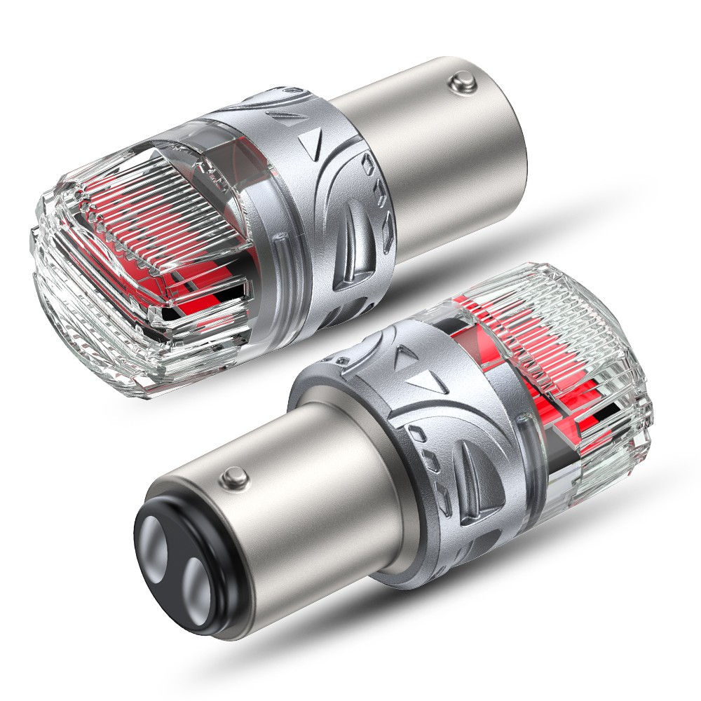 1157 LED Bulbs Red with Built-in Resistor 2057 2357 7528 BAY15D Anti Hyper Flash