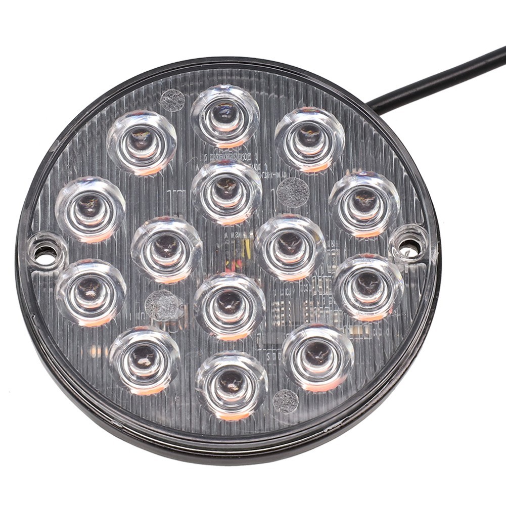 1 Piece Round LED Tail Light 16 LEDs 50000 Hours ABS Material High Quality