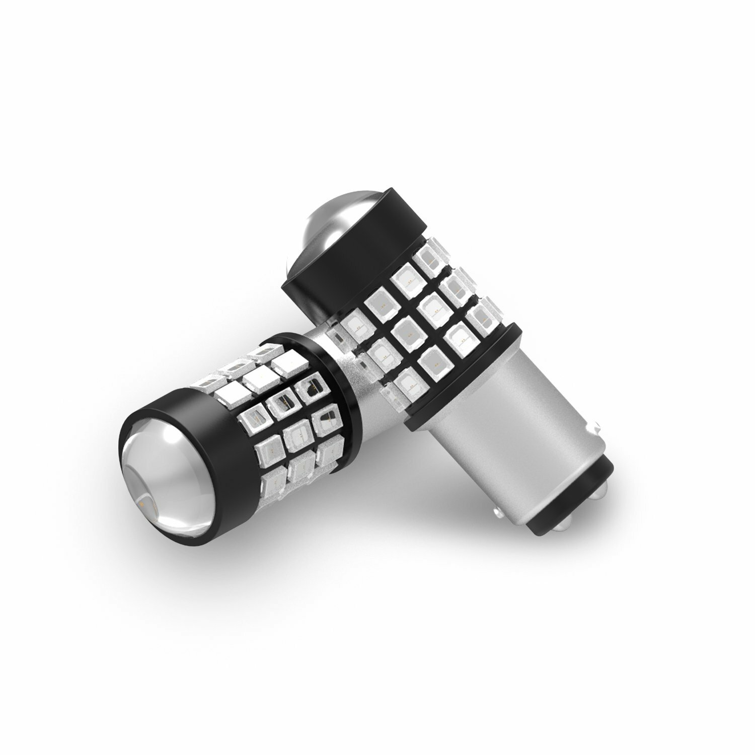 Alla Lighting Legal 1157 Red Flash Strobe Brake Light Bulb Dual Contact Filament