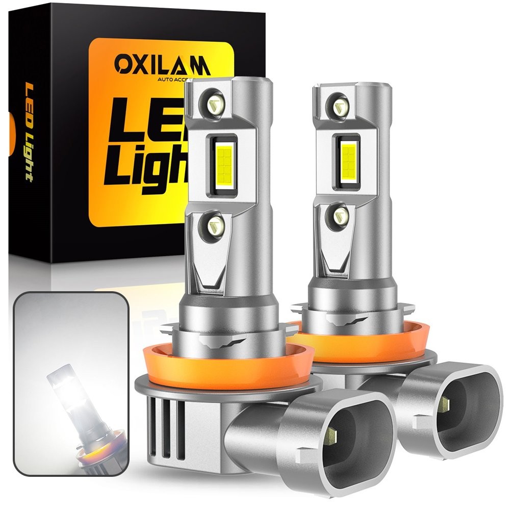 2X LED Headlight H11 High Beam Low Beam Bulb Super Bright 6500K Xenon White EAAE