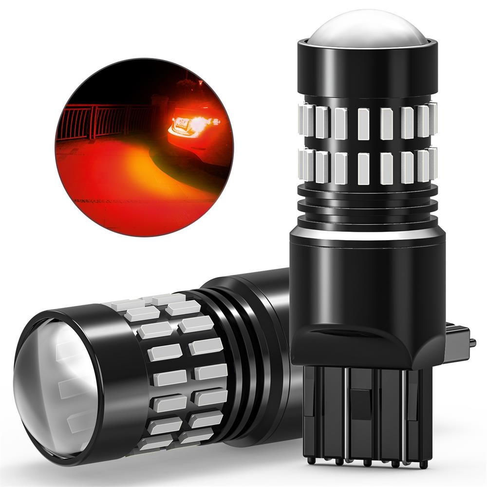 AUXITO 7443 2X 7440 LED Red Flash Strobe Blinking Brake Tail Bulb Light/Parking