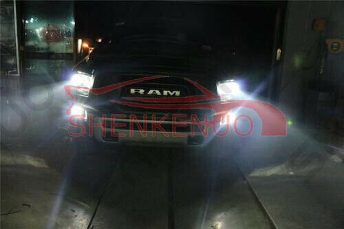 Mini LED Headlight 9005 H11 + 9145 Fog Lights For Ram 1500 2500 3500 2010-2019