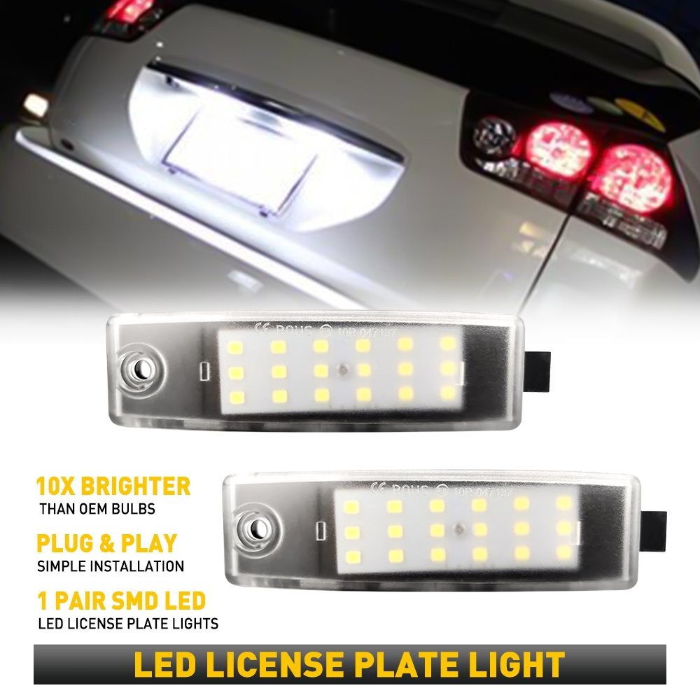 AUXITO 18LED Light License Plate Tag Lamp 6000K For 2008-2013 Toyota Highlander