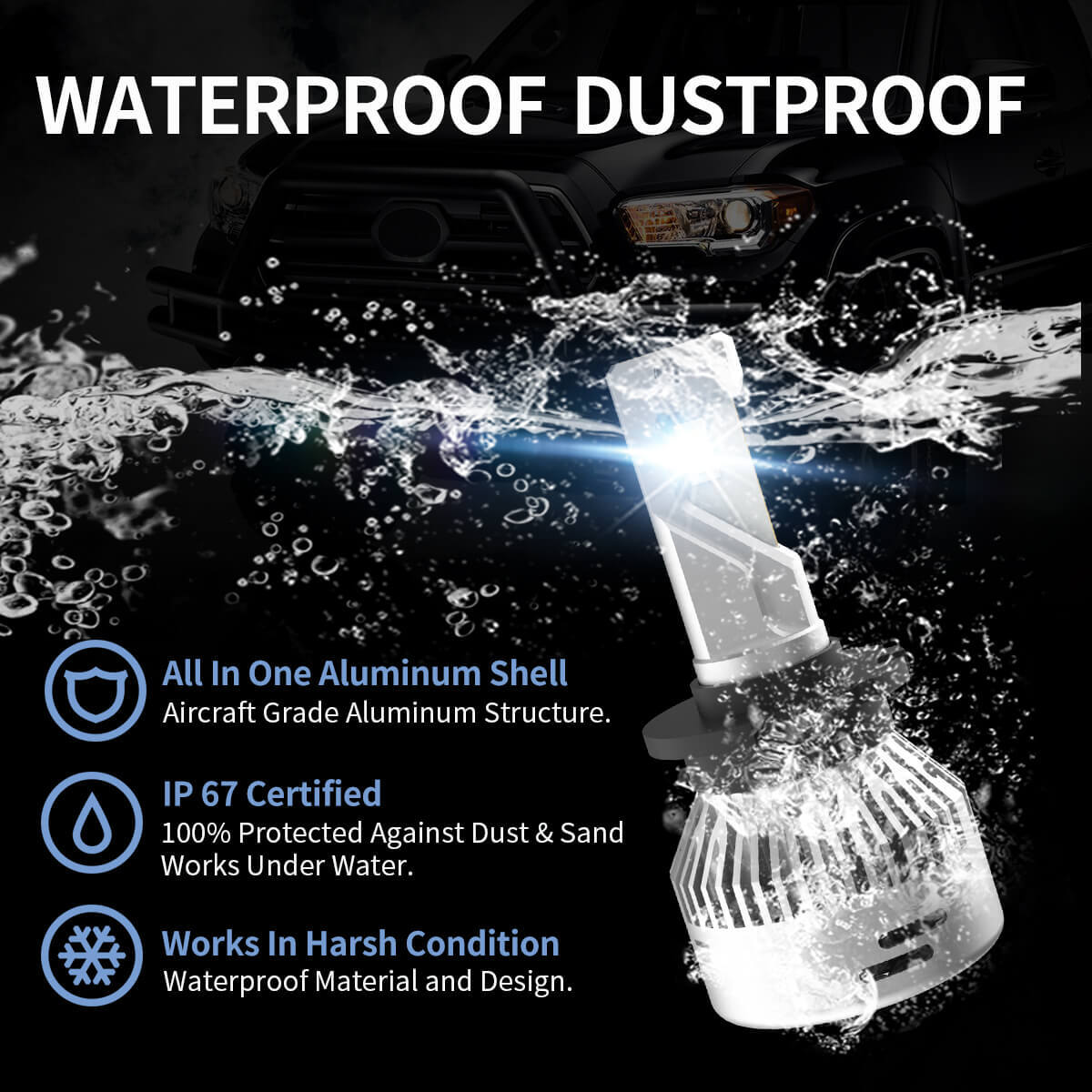2x LASFIT D2S D4S D2R D4R LED Headlight Bulb HID XENON Replacement 6000LM Bright