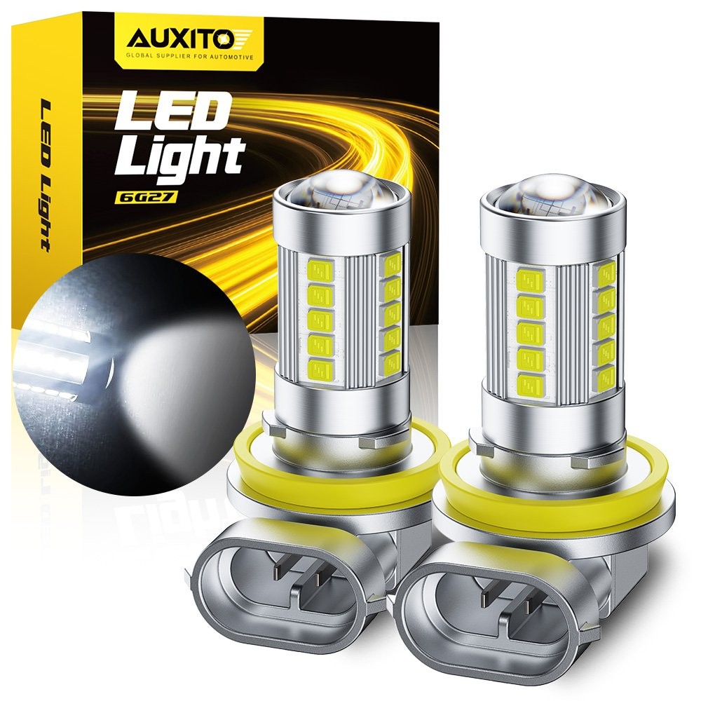AUXITO H8 H11 LED Fog Light Bulb Headlight Bulb White 6500K High Power Lamps EPY