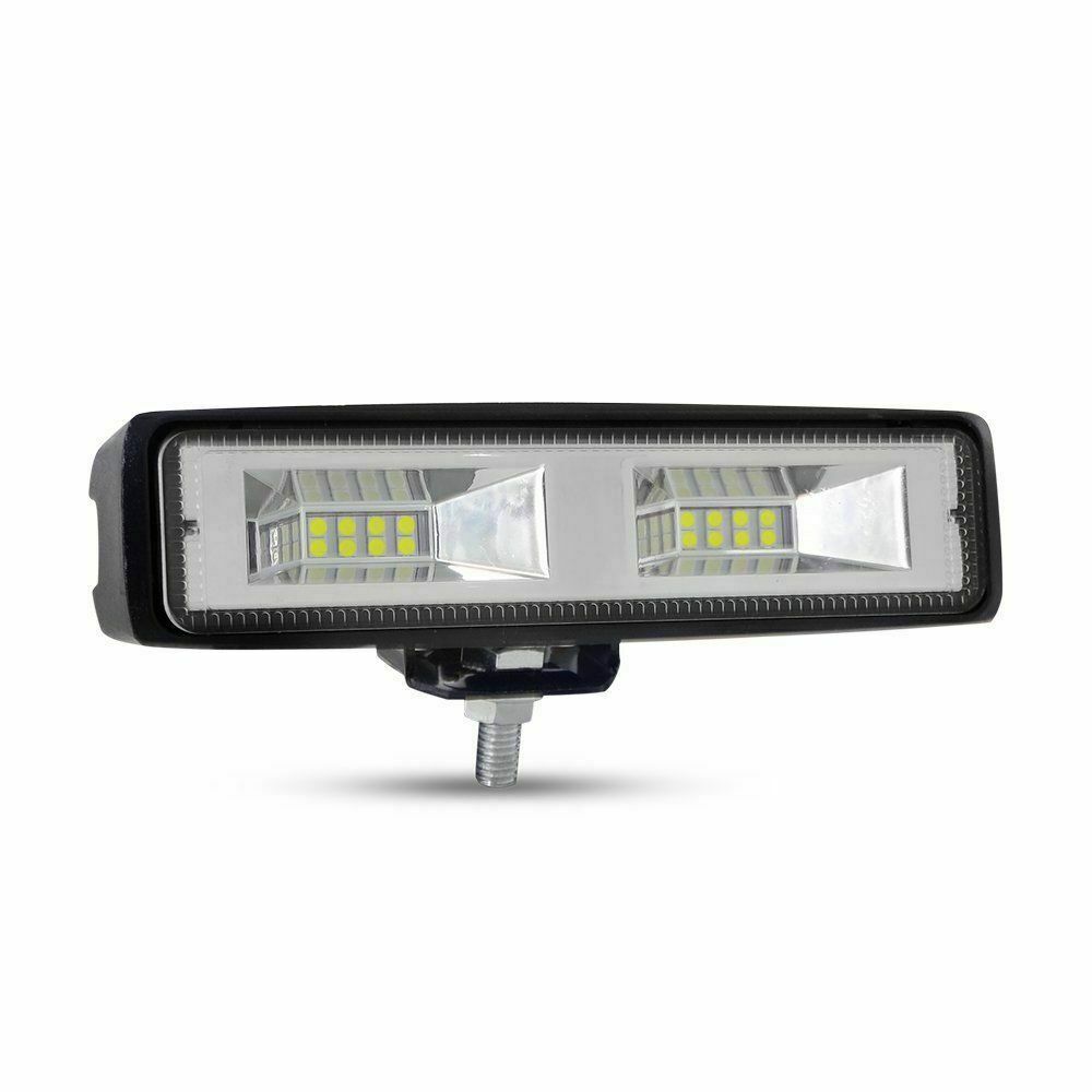 2X LED Work Lights 6 Inch 48W 12V Driving Strip Flood Beam light Bar SUV Offroad