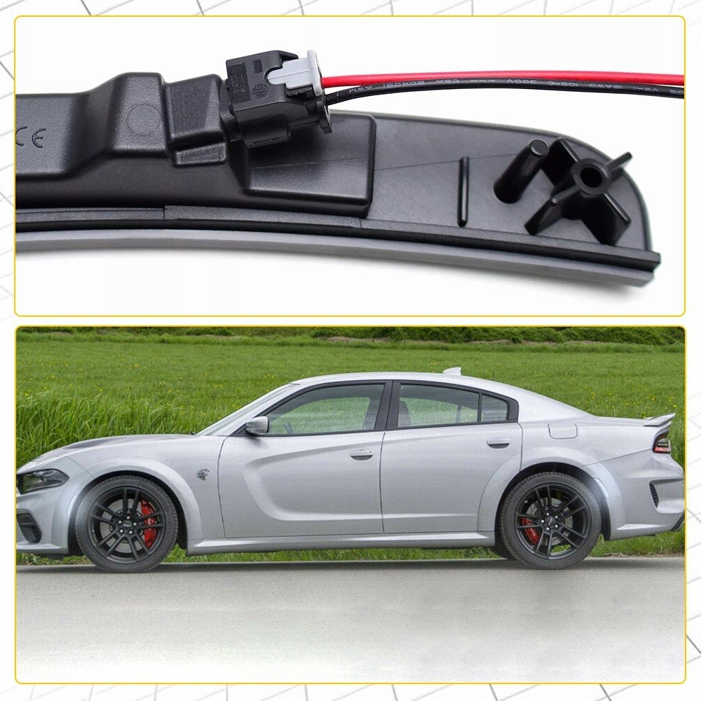 For Dodge Charger 2015-2023 Front Rear Side Marker Light Lamps Smoked LED EOOR