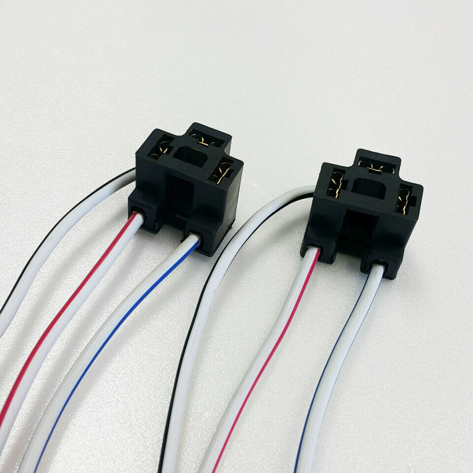4x NEW H4 Female Headlight Wire Harness Connector Wiring plug socket