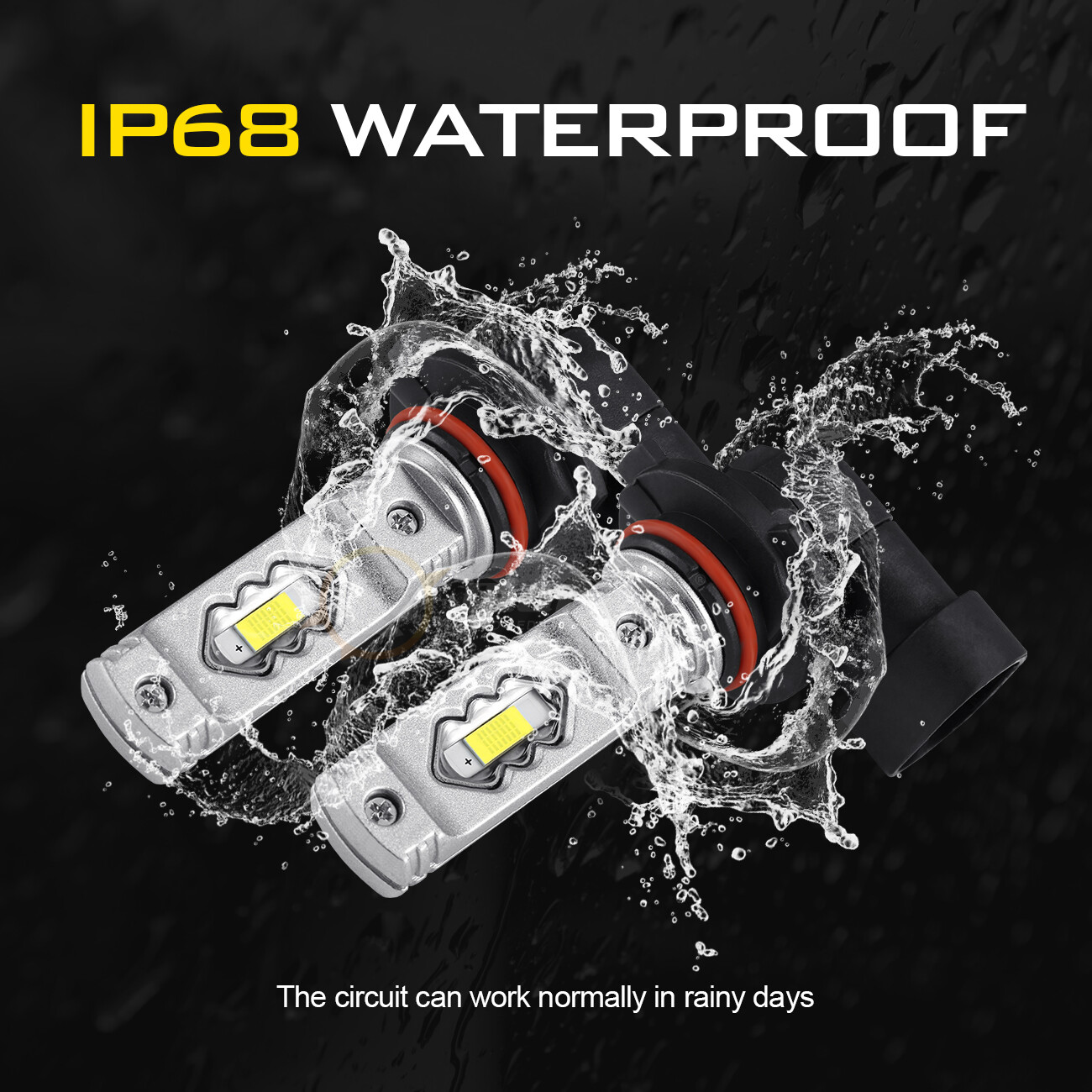 9006 HB4 LED HEADLIGHT SUPER BRIGHT BULBS 6000K WHITE 16000LM LOW BEAM FOG LIGHT