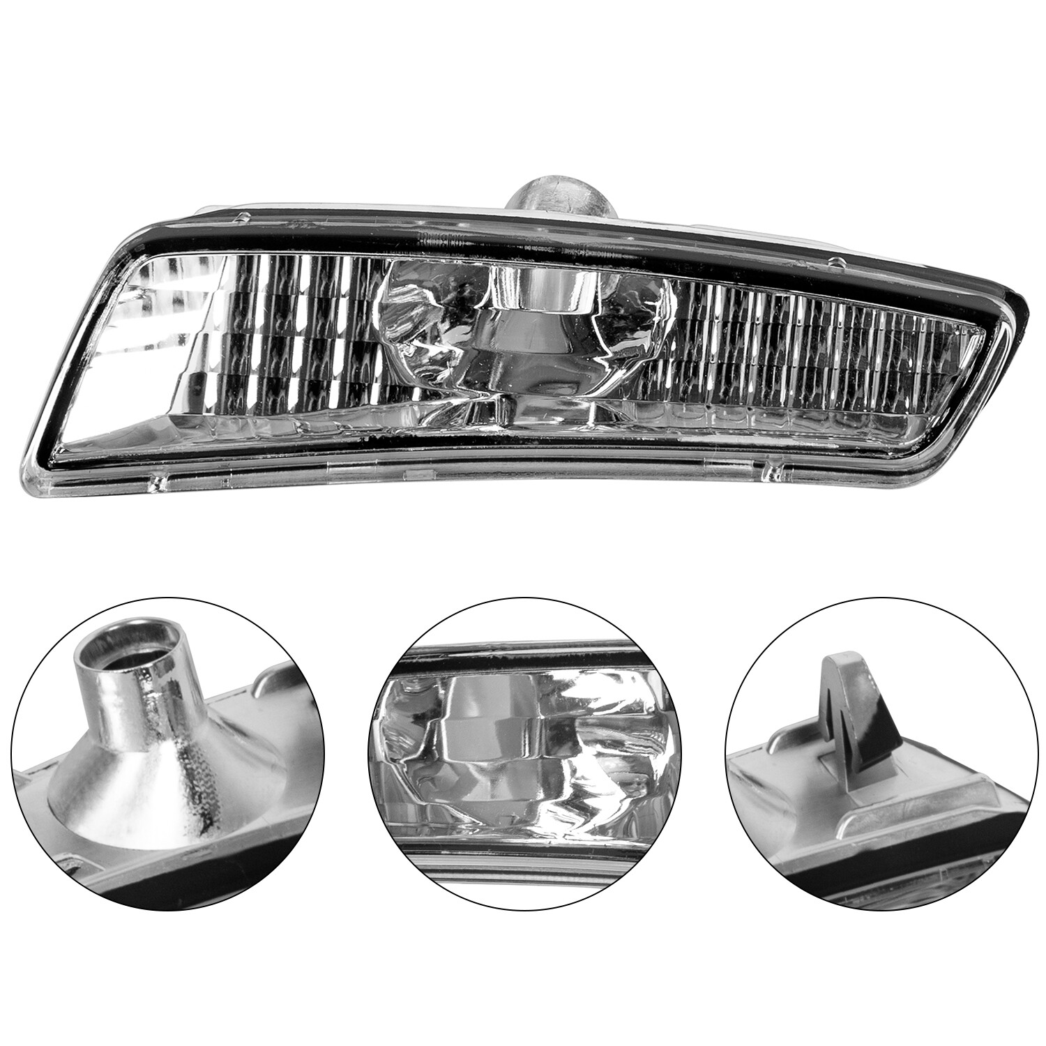 For 08-09 Pontiac G8 GT GXP Clear Front Bumper Side Markers Light Housings LH RH