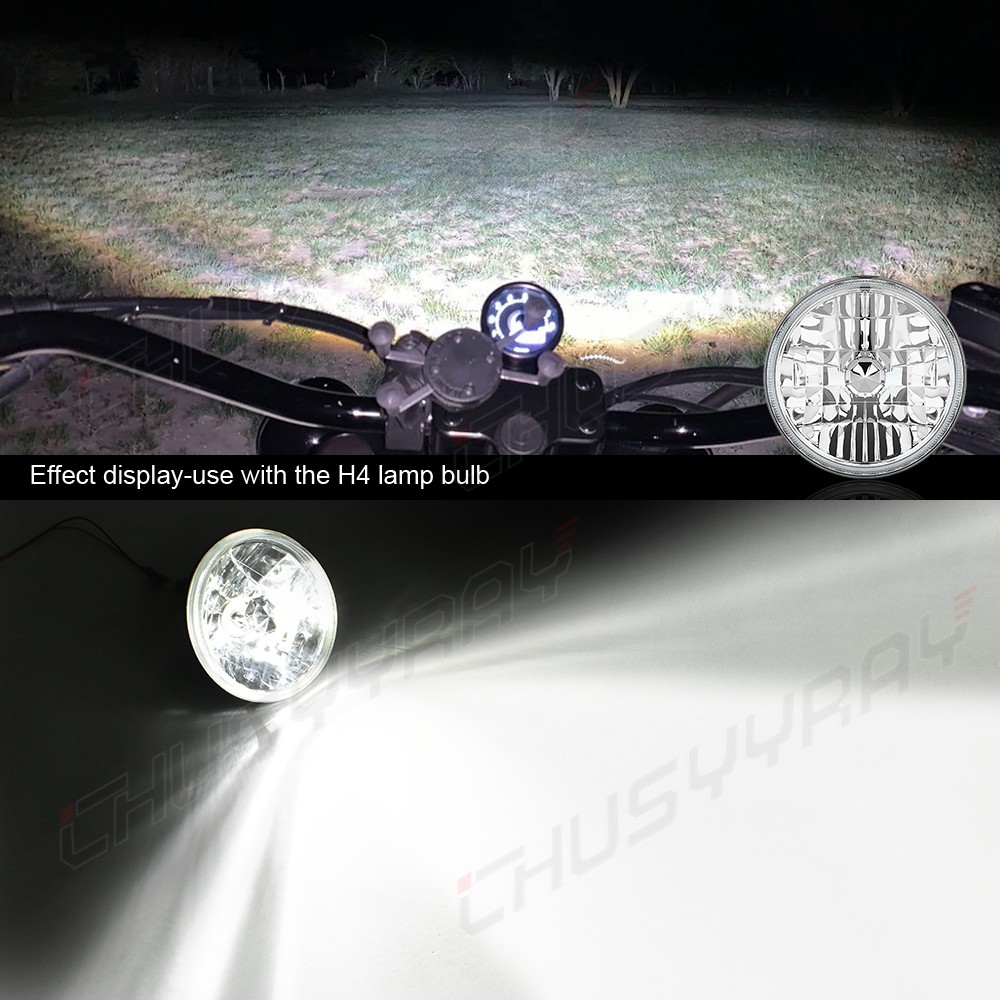 Newest Pair 7inch Led Round Headlight High-Low Beam for Peterbilt 379 359 Truck