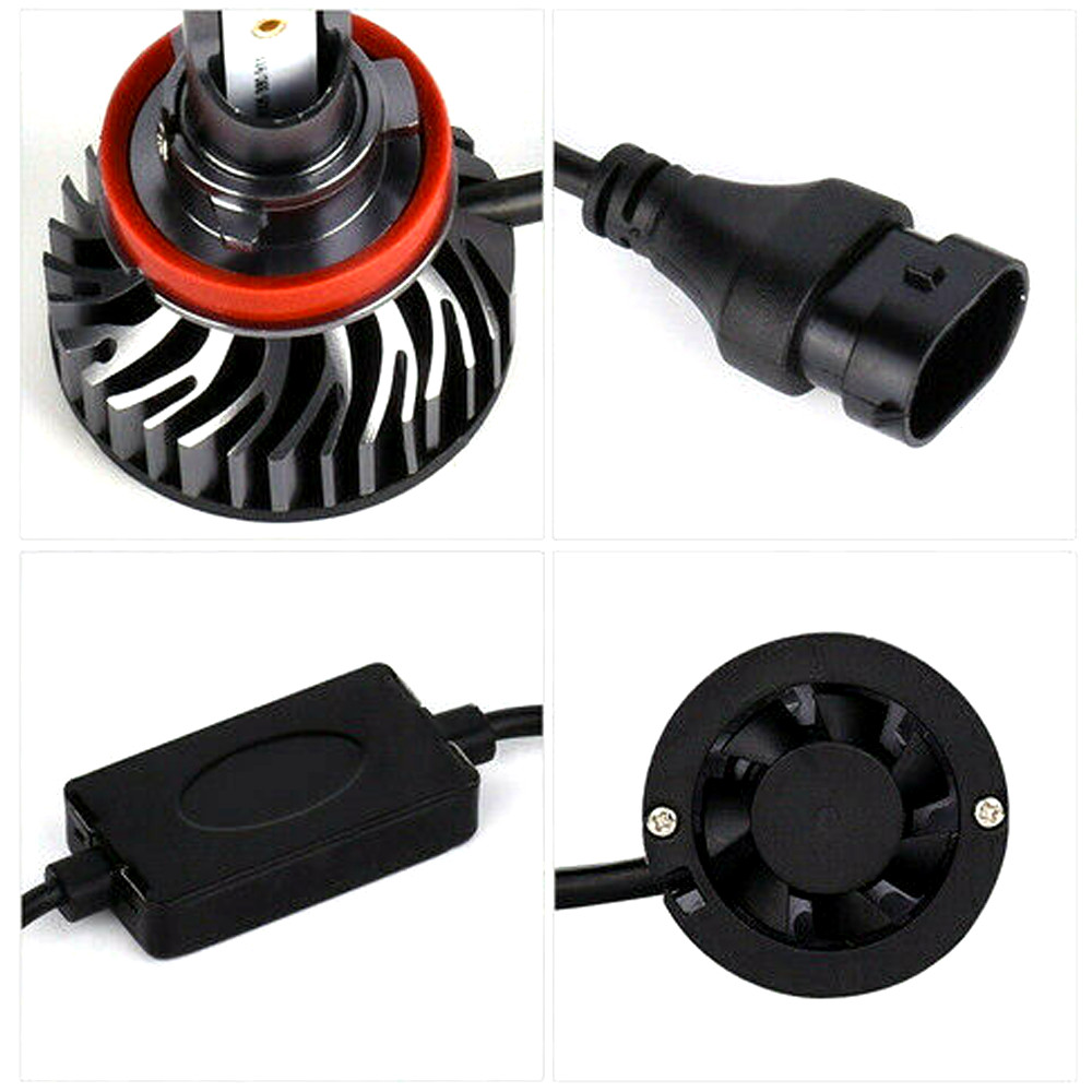 SHENKENUO H11 LED Headlight Kit Low Beam Bulbs Bright White 6500K Fanless Canbus